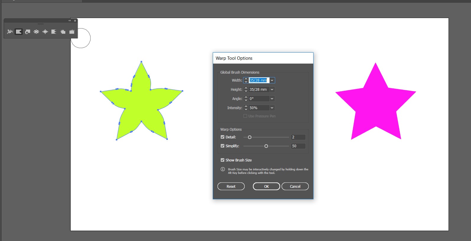آموزش ابزار width tool در ایلوستریتور