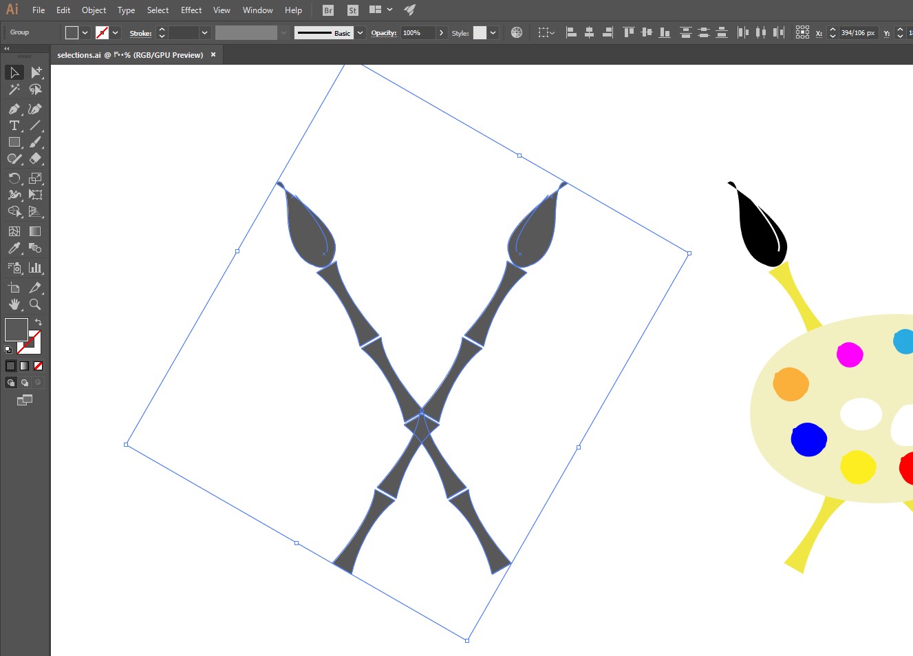 آموزش انتخاب اشیاء در ایلوستریتور آموزش انتخاب اشیاء در ایلوستریتور