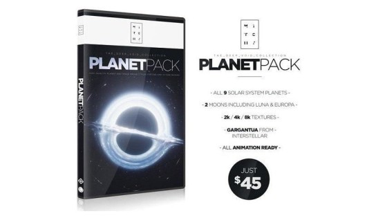 مجموعه مدل سه بعدی سیارات منظومه شمسی