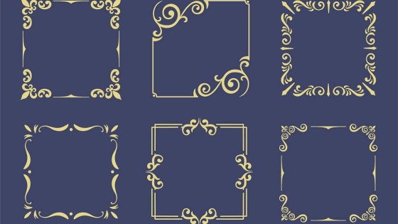 وکتور تذهیب با زمینه سرمه ای