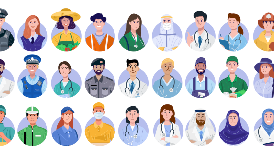 وکتور کاراکتر مشاغل مختلف وکتور کاراکتر مشاغل مختلف