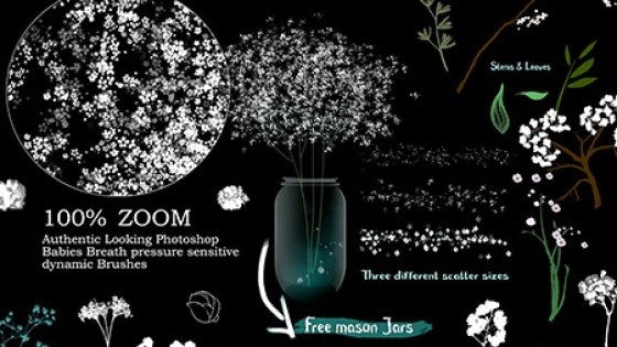 براش گل برای فتوشاپ براش گل برای فتوشاپ