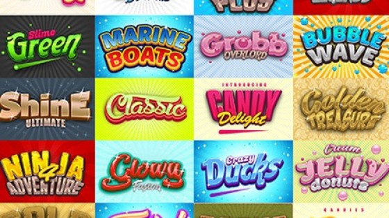 ۲۰ استایل افکت متن بازی برای فتوشاپ ۲۰ استایل افکت متن بازی برای فتوشاپ