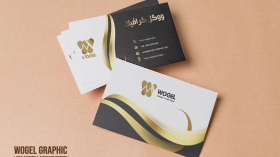طرح لایه باز کارت ویزیت سفید طلایی طرح لایه باز کارت ویزیت سفید طلایی