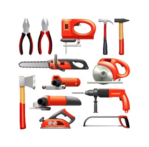 وکتور ابزار آلات صنعتی