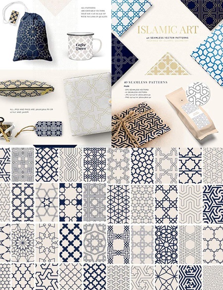 پترن هنر اسلامی ( + وکتور )