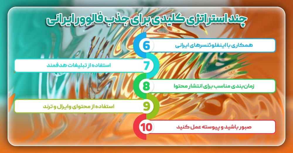 چگونه فالوور ایرانی جذب کنیم؟ ترفندهای تضمینی برای رشد پیج چگونه فالوور ایرانی جذب کنیم؟ ترفندهای تضمینی برای رشد پیج