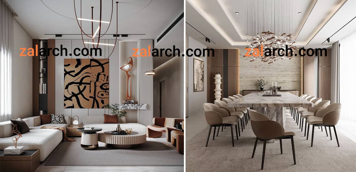 طراحی داخلی ویلای لوکس طراحی داخلی ویلای لوکس