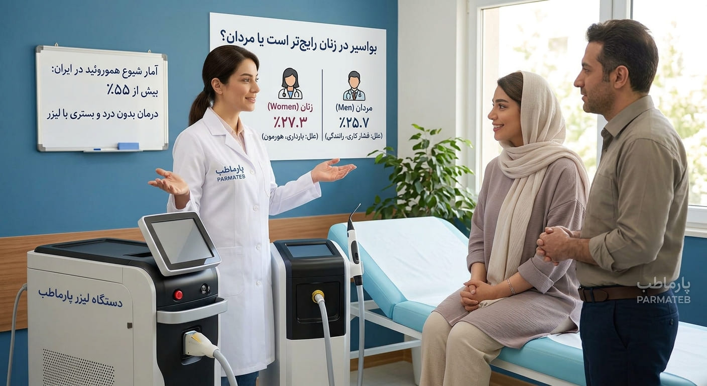 بواسیر در زنان رایج&zwnj;تر است یا مردان؟ بررسی آمارها، علل و بهترین روش درمان