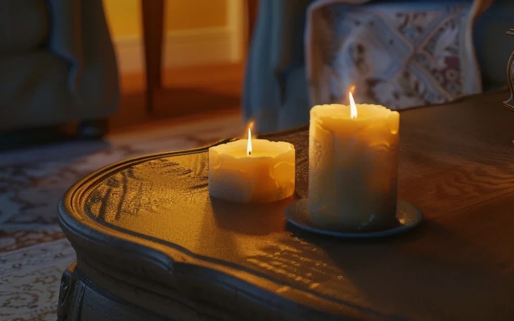 نحوه پاک کردن موم شمع از روی فرش