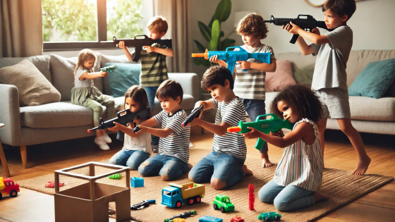 تأثیر تفنگ‌های اسباب‌بازی بر توسعه مهارت‌های حرکتی کودکان