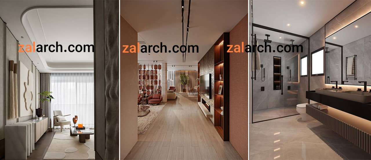 طراحی داخلی ویلای لوکس