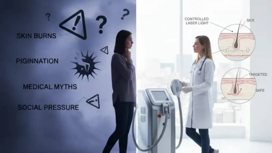 لیزر موهای زائد بی‌خطر است؟ بررسی تخصصی عوارض و راه‌های پیشگیری در مشهد