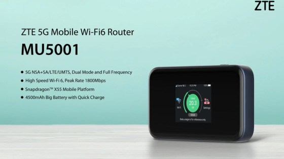 بررسی کامل مودم ZTE MU5001: سرعت 5G، اتصال پایدار و امکانات بی‌نظیر